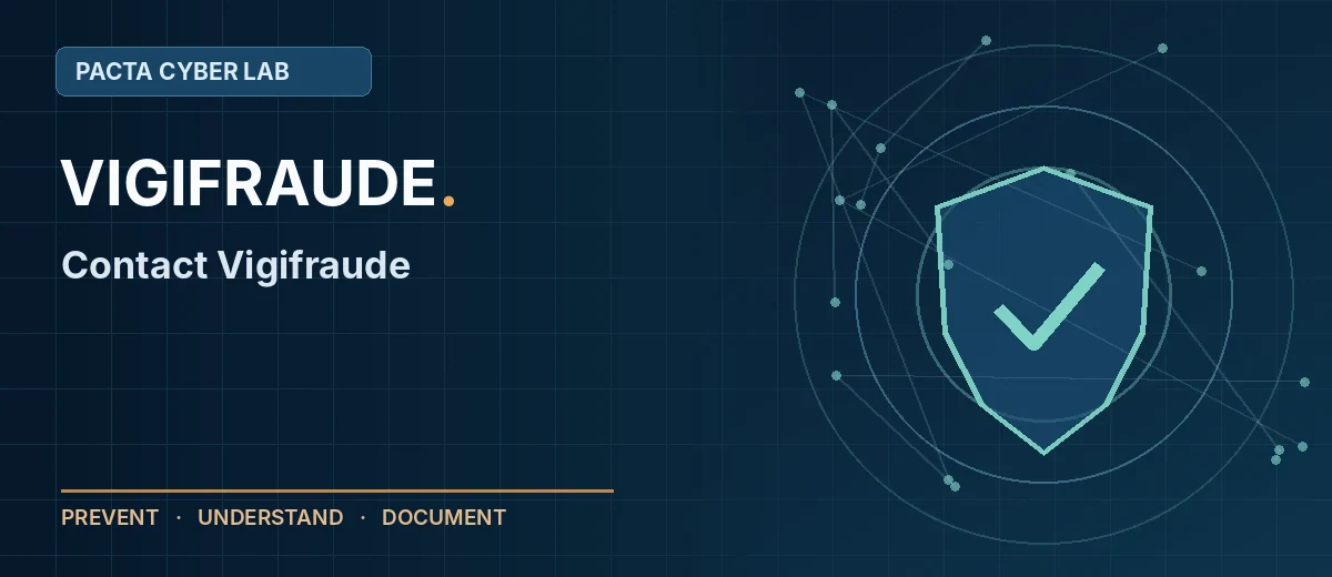 Contact Vigifraude: explain your anti-fraud or IT project