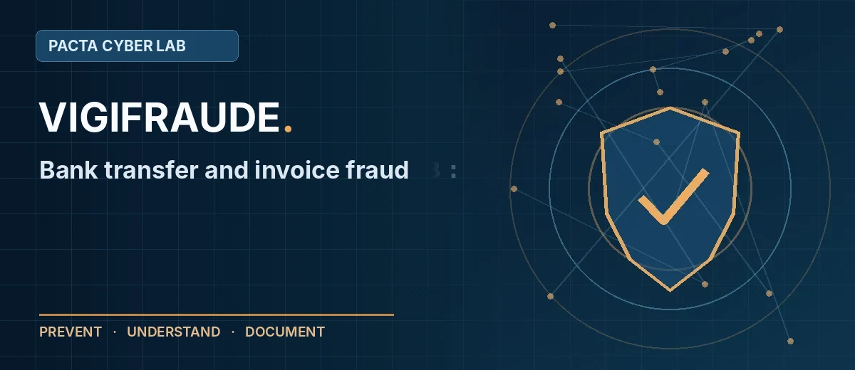 Invoice and bank-transfer fraud: verify every new beneficiary