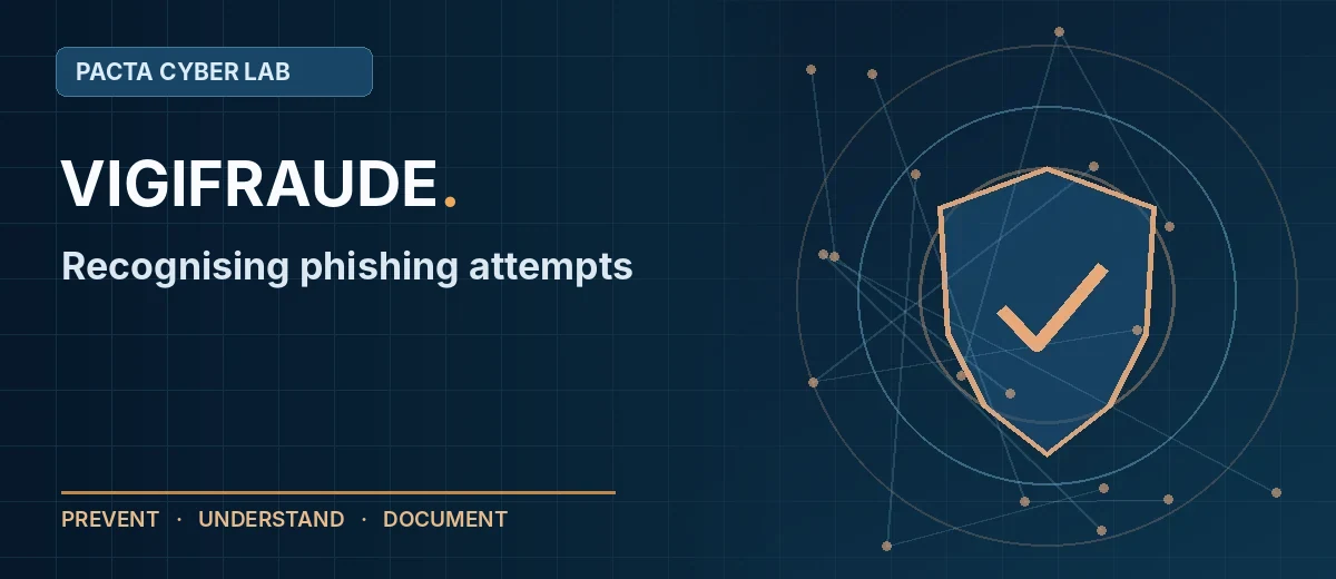 Phishing: verify the request instead of trusting the email